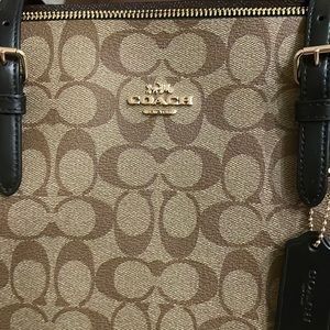 Coach Mollie Tote in Signature Canvas NWT